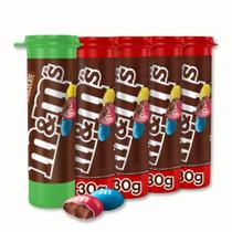 M&Ms Chocolate Ao Leite Tubo Kit 5 Unidades De 30G