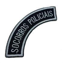 M0119T 02 Socorros policiais Bordado Termo Adesivo Costura M0119T 02 Socorros policiais Bordado Termo Adesivo Costura