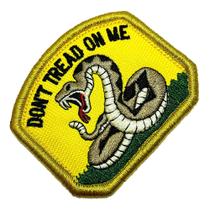 M0149V 01 Não Pise Em Mim Patch Bordada Fecho Contato Gancho