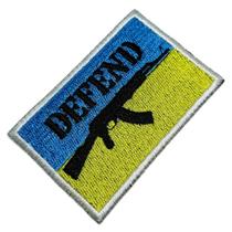 M0175T01 Defenda Ucrânia Patch Bordado Termo Adesivo