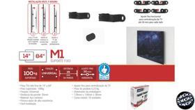 M1 Suporte Fixo para TV LED de 14" a 84" - UNIVERSAL Cor: Preto