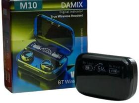 M10 Bluetooth V5.3 Headset Sem Fio Fones De Ouvido Wireless - Damix