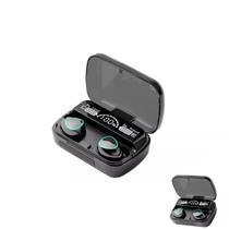 M10-fone de ouvido sem fio, bluetooth, compatível com 5.1, mini fone de ouvido, controle touch - Higa Shop