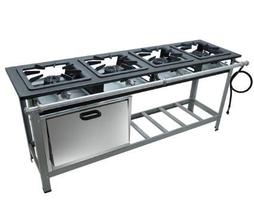 M12 Fogão Linha Forno Stori Premium 4 Bocas A. Pressão 40x40 P. 9 Metalmaq