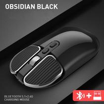 M203 Bluetooth 5.1+2.4g Sem Fio Modo Duplo Recarregável Mouse Óptico Mouse Pc