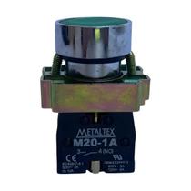 M20AFR-G-1A - Pulsador Faceado Metálico - Verde - 1NA M20AFR-G-1A - Pulsador Faceado Metálico - Verde - 1NA