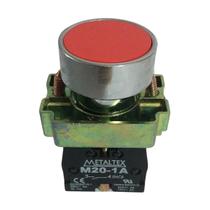 M20AFR-R-1A - Pulsador Faceado Metálico - Vermelho - 1NA M20AFR-R-1A - Pulsador Faceado Metálico - Vermelho - 1NA