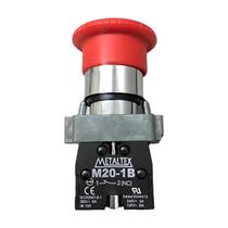 M20AKR-R-1B Botão Emergência C/Trava 22MM Metálico Vermelho 1NF M20AKR-R-1B Botão Emergência C/Trava 22MM Metálico Vermelho 1NF