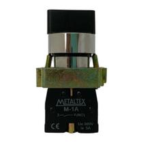 M20scr4-b-2a chave seletora metálico knob curto - 3 pos. fixas 45g - 2na