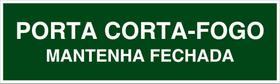 M4 - Sinalização de Emergência - Porta Corta-Fogo. Mantenha Fechada - Fotoluminescente