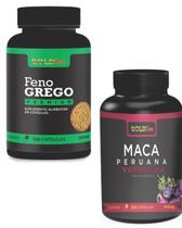 Ma ca Perua na Vermelha 120 caps Feno Gre go 120 caps 1 frasco cada kit 2 frascos Ma ca Perua na Vermelha 120 caps Feno Gre go 120 caps 1 frasco cada kit 2 frascos