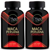 Ma ca Perua na Vermelha Premium 1000 mg 120 Cáps Ethos Nutrition Ma ca Perua na Vermelha Premium 1000 mg 120 Cáps Ethos Nutrition