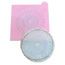 MA36 marcador acrílico renda confeitaria biscuit