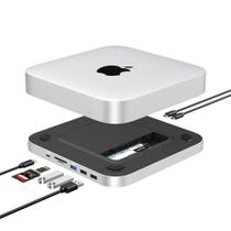 Mac mini Hub GEWOKLIY com compartimento M.2 NVMe, portas 9 em 1
