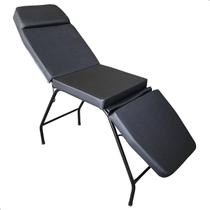 Maca 3 Posições Reclinável Estética Tattoo Preto Fact For-Ty