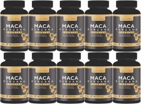 Maca 500mg Premium 10 Frascos x 120 capsulas - GOLD CAPS