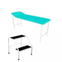 Maca De Exame Avaliação Médica E Estética + Escada 2 Degraus - BR Cirurgica