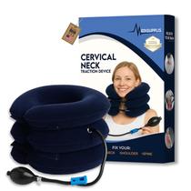 Maca de pescoço Medisupplis inflável para alívio da dor no pescoço Maca de pescoço Medisupplis inflável para alívio da dor no pescoço