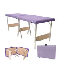 Maca Dobrável Portátil Maleta Premium 240KG Massagem/Estética/Depilação/Tatuagem ART PUFF DO BRASIL