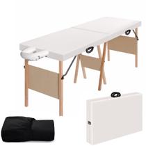 Maca Dobrável Real 200kg Estética Massagem Lençol Lavável