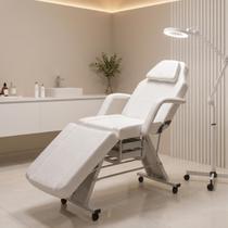 Maca Estética 3 Posições Branca Com 2 Gavetas E Suporte Papel Maca Estética 3 Posições Branca Com 2 Gavetas E Suporte Papel