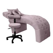 Maca Estética Bela E Mocho Para Extensão De Cílios E Design de Sombrancelhas Veludo Rosê Lilás Maca Estética Bela E Mocho Para Extensão De Cílios E Design de Sombrancelhas Veludo Rosê Lilás