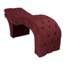 Maca Estética Estofada Reclinável Ergonômica Spa Suede Yara Cor:bordô Maca Estética Estofada Reclinável Ergonômica Spa Suede Yara Cor:bordô