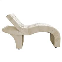 Maca Estética Estofada Reclinável Ergonômica Veludo Marilia Bege Maca Estética Estofada Reclinável Ergonômica Veludo Marilia Bege