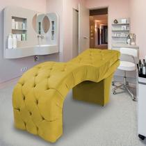 Maca Estética Estofada Reclinável Ergonômica Veludo Vanessa