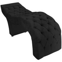 Maca Estética Estofada Salão Sobrancelha Cílios Veludo Preto