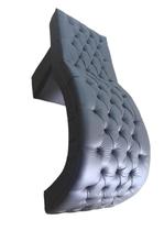 Maca Estética Joe 60X180 cm + Cadeira Mocho Couro Preto Facial Cílios E Sobrancelhas Mz Decor
