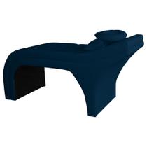 Maca Estofada Estética Capitonê 60 cm material sintético Marinho - FM