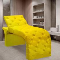 Maca Estofada Estética Cílios Regulável Spa Suede Eloísa Amarelo Maca Estofada Estética Cílios Regulável Spa Suede Eloísa Amarelo