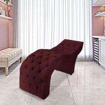 Maca Estofada Estética Cílios Salão Spa Suede Nicole Cor:bordô Maca Estofada Estética Cílios Salão Spa Suede Nicole Cor:bordô