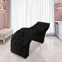 Maca Estofada Estética Cílios Salão Spa Veludo Nicole Cor:preto Maca Estofada Estética Cílios Salão Spa Veludo Nicole Cor:preto