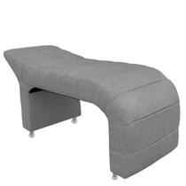 Maca Estofada Julia para Estetica Facial Sombrancelha e Cilios Suede Cinza