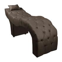 Maca Estofada para Clínica de Estética Facial com Capitonê Andressa Marrom Veludo Shop das Cabeceiras Maca Estofada para Clínica de Estética Facial com Capitonê Andressa Marrom Veludo Shop das Cabeceiras