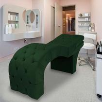 Maca Estofada Reclinável Sobrancelhas Cílios Suede Beatriz Cor:verde
