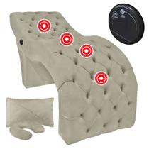 Maca Fixa Ergonômica para Estética Design Cílios com Massagem Veludo Marrom Castor SOFA STORE Maca Fixa Ergonômica para Estética Design Cílios com Massagem Veludo Marrom Castor SOFA STORE
