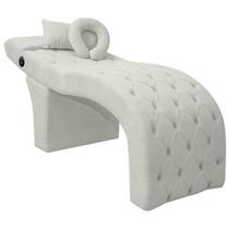 Maca Lash Designer Cilios Luxo Estofada com Massagem Bouclê Bege Off White Maca Lash Designer Cilios Luxo Estofada com Massagem Bouclê Bege Off White