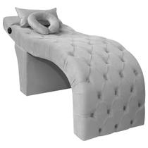 Maca Lash Designer Cilios Luxo Estofada com Massagem Veludo Cinza Claro