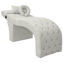 Maca Lash Designer Cilios Luxo Estofada Massagem Bouclê Cor: Bege Off White