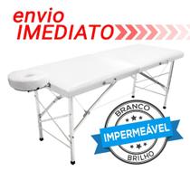 Maca Maleta Legno Metal Andrômeda 250kg Portátil, Leve, Resistente - Branco Brilho Impermeável