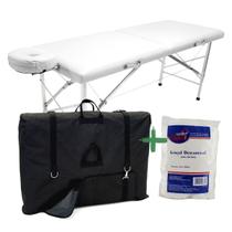 Maca Massagem Metal Legno Andrômeda 250Kg Com Bolsa Transporte, Lençol