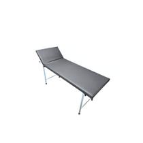 Maca Mesa de Exame Clínico Desmontável 80x55x180cm Estofada Cinza