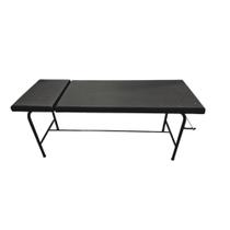 Maca Mesa Exame Clínico 80x65x180 Cabeceira Regulável Obeso Com Suporte Papel Full Black