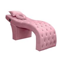 Maca Mesa Profissional com Vibroterapia Massagem Clínica Veludo Rosa Claro Maca Mesa Profissional com Vibroterapia Massagem Clínica Veludo Rosa Claro