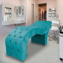 Maca Para Estética Facial Cílios Sobrancelhas Veludo Maíra Azul Turquesa