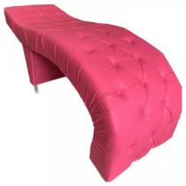 Maca para Estética Luxo Rosa Pink Tecido Sintético com Capitone Estofados Boutique BK