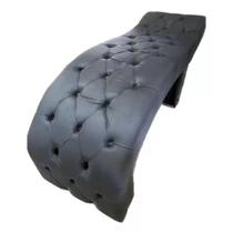 Maca para Estética Luxo Veludo Cinza com Capitone Estofados Boutique BK